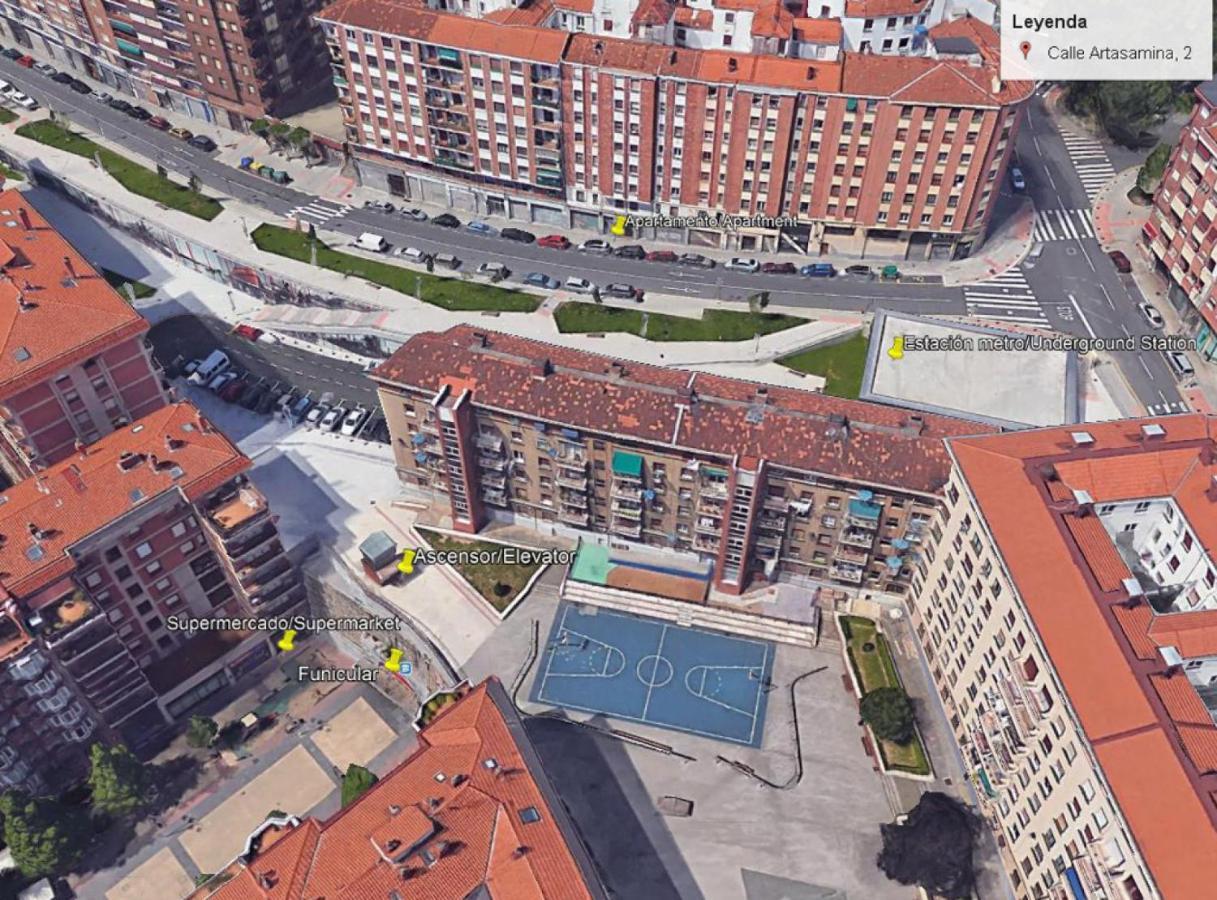 Calida Vivienda Turistica Centrica Junto Al Funicular Y Metro Apartman Bilbao Kültér fotó